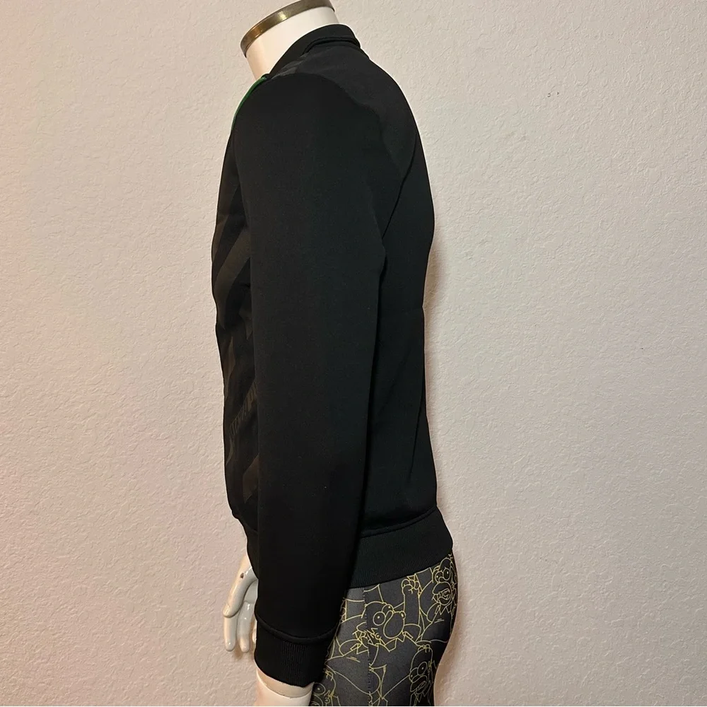 Puma Jacket  Boys Large Black/Green Full Zip New No Tag - Picture 4 of 11